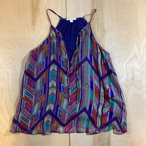Colorful tank top blouse